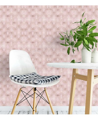 Papel de parede Rose Geometrico