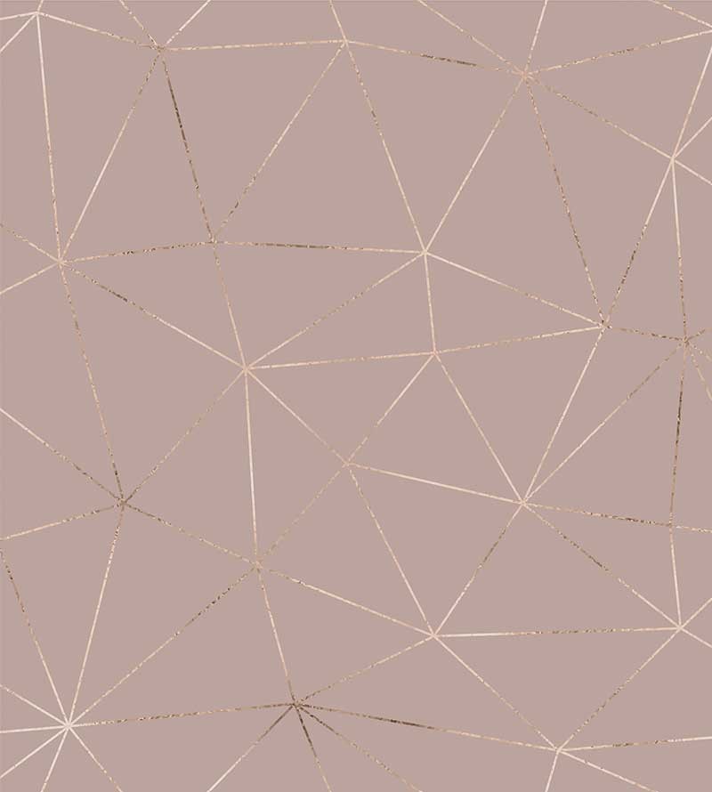 Papel de parede Rose Triângulos