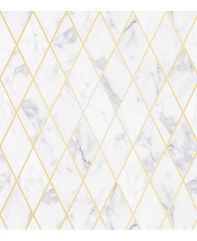 Papel de parede Tipo Losangos de Mármore Claro
