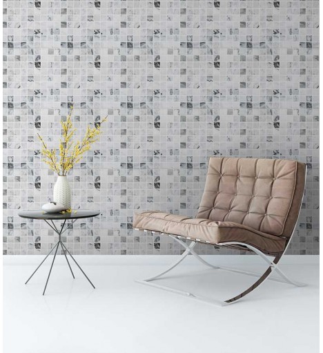 Papel de parede Tipo Pastilhas de Mármore