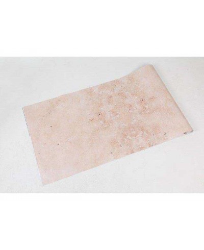 Papel de parede modelo concreto envelhecido em tons de bege e laranja - Concreto 07