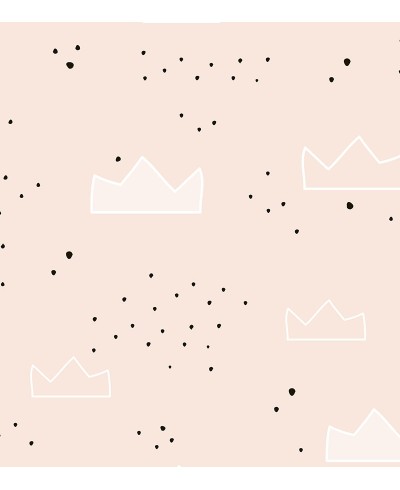 Papel de parede Baby Matilde em tons de rosa, preto e branco