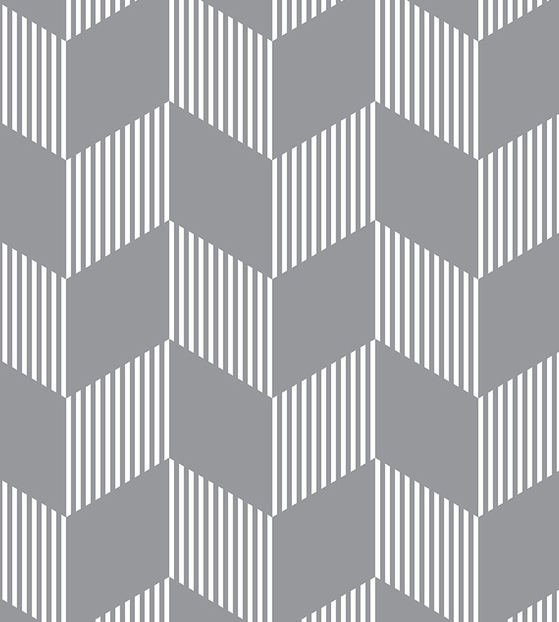 Papel de parede clássico Home Mescla em tons de Cinza e Branco