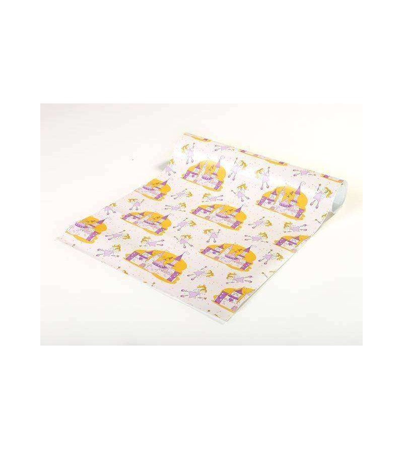 Papel de parede em tons rosa, roxo e amarelo - Infantil 161