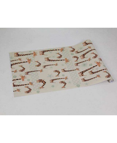 Papel de parede em tons de nude, laranja, cinza e preto - Infantil 74