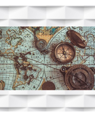 Papel de Parede Foto Mural Mapa e instrumentos