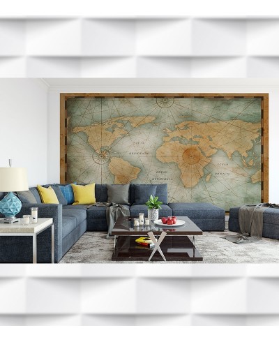 Papel de Parede Foto Mural Mapa Mundi Vintage