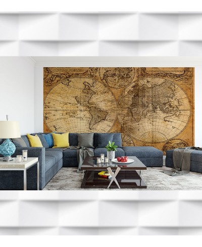 Papel de Parede Foto Mural Mapa Mundi Antigo
