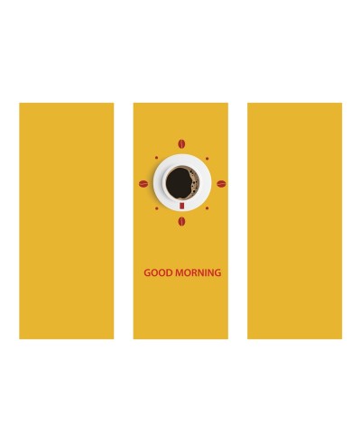 Adesivo de Geladeira Envelopamento Café Bom Dia