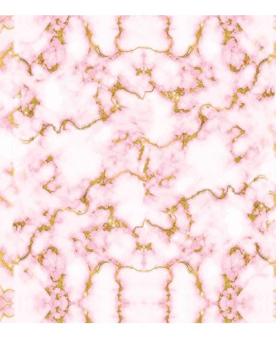 Papel de parede Mármore Rosa e dourado