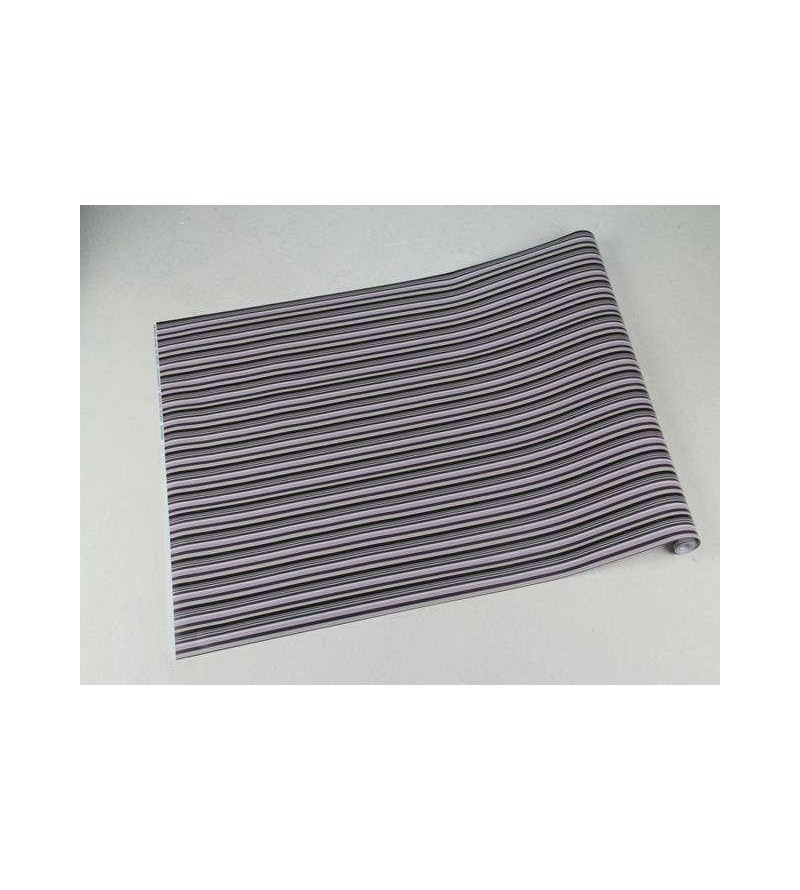 Papel de parede com listras cinza e preta - Listrado 164