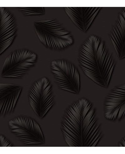 Papel de parede Folhagens Em tons de Preto e verde