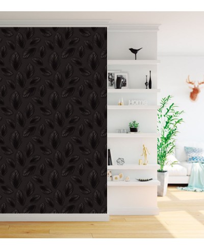 Papel de parede Folhagens Em tons de Preto e verde