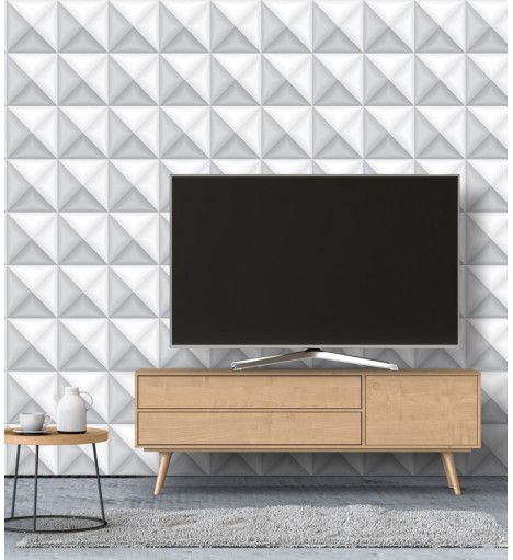 Papel de Parede 3D Quadrados Geométricos