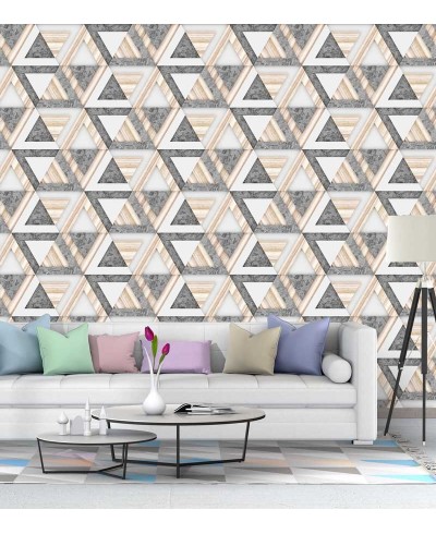 Papel de Parede 3D Madeira Gold