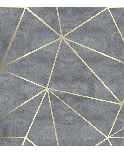 Papel de Parede Diamond Concreto Gold
