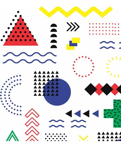 Papel de parede Teen Memphis em tons variados