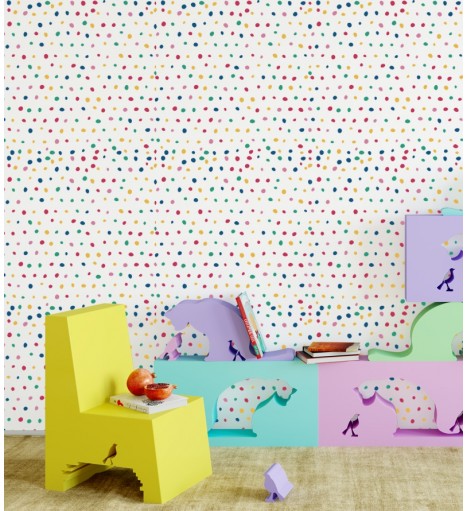 Papel de parede Bolinhas Coloridas