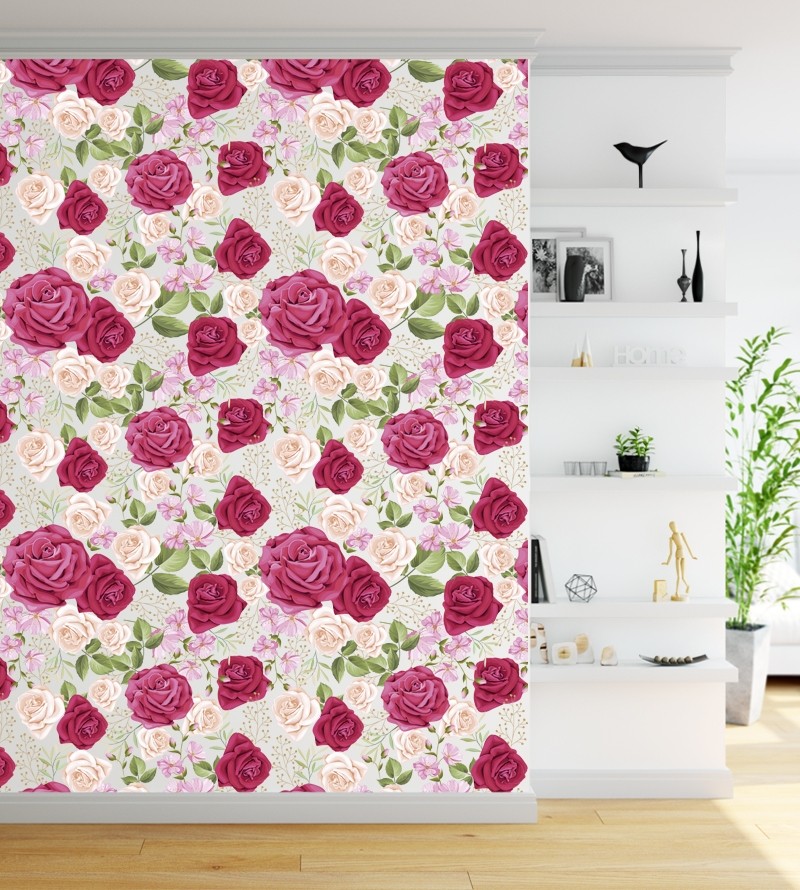 Papel de parede Floral Rosas