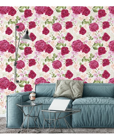 Papel de parede Floral Rosas