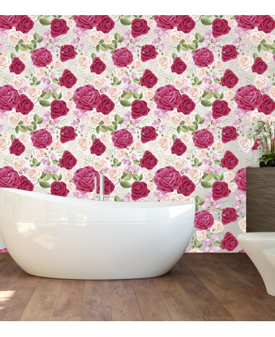 Papel de parede Floral Rosas