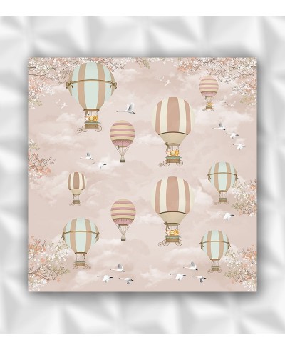 Painel Fotomural Animais em balões