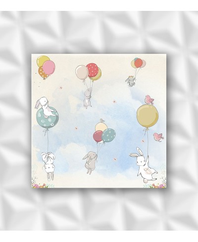 Painel Fotomural Animais com bexigas