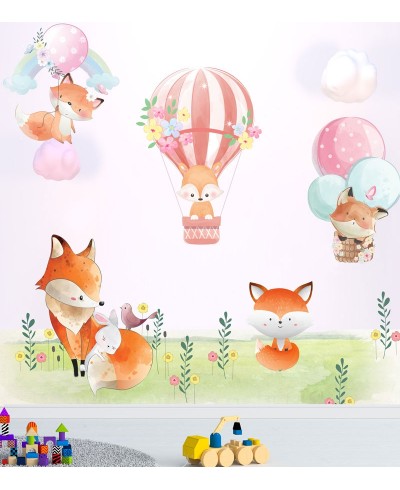 Painel Fotomural Raposas nos balões