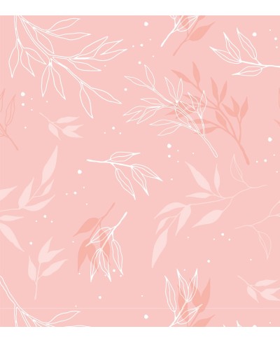 Papel de parede Folhas em tons de rosa
