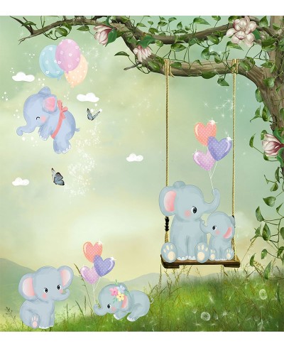 Painel Fotomural Paisagem Com Elefantinhos