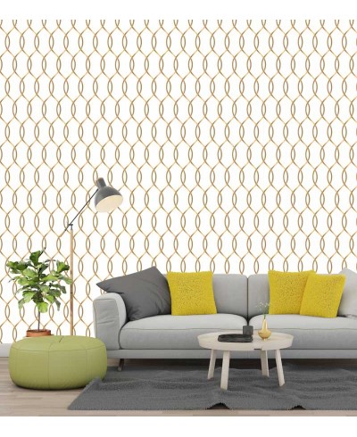 Papel de Parede Diamond Curve Bianco