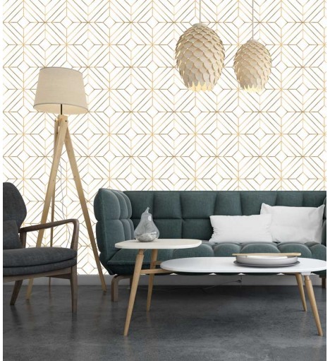 Papel de Parede Diamond Givan Gold