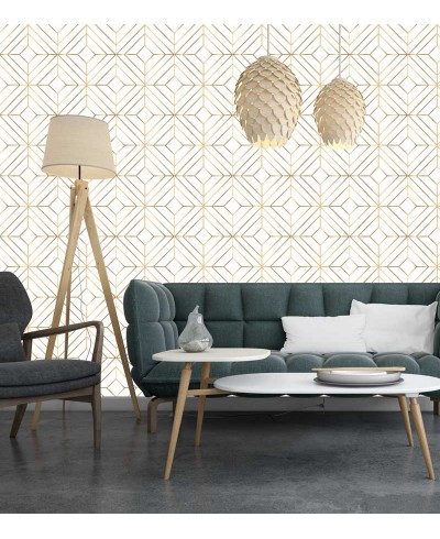 Papel de Parede Diamond Givan Gold