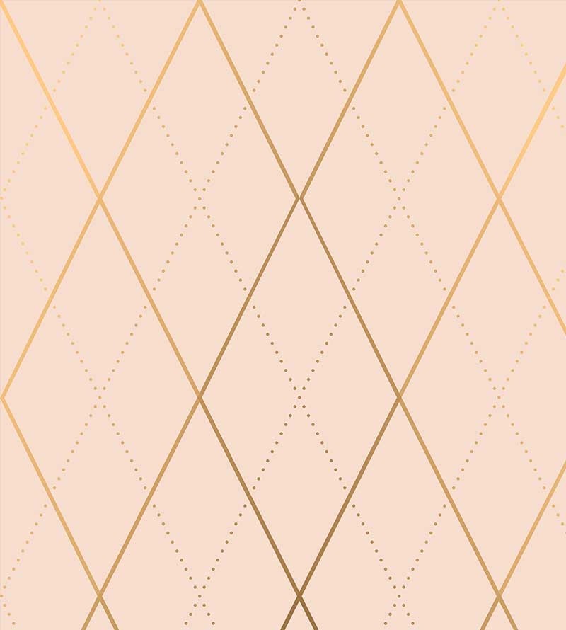 Papel de Parede Diamond Xadrez Rose