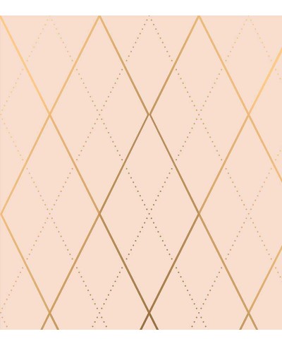 Papel de Parede Diamond Xadrez Rose