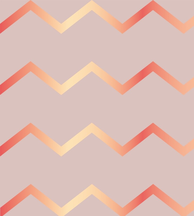 Papel de parede Chevron Rose Gold