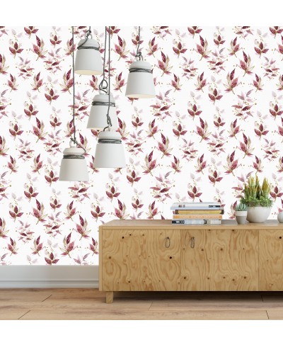 Papel de parede Floral Metalizado