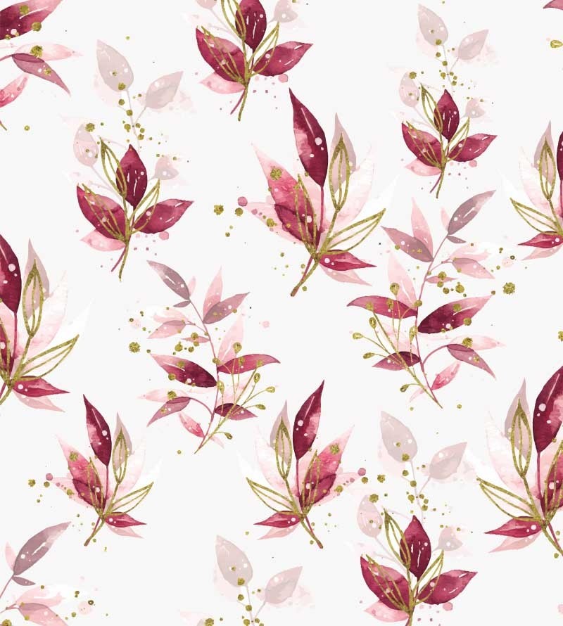 Papel de parede Floral Metalizado