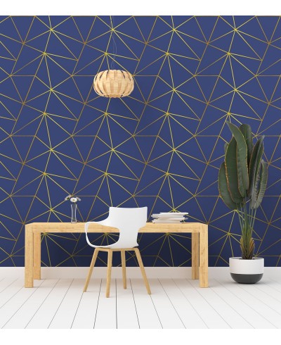 Papel de Parede Diamond Naval Gold