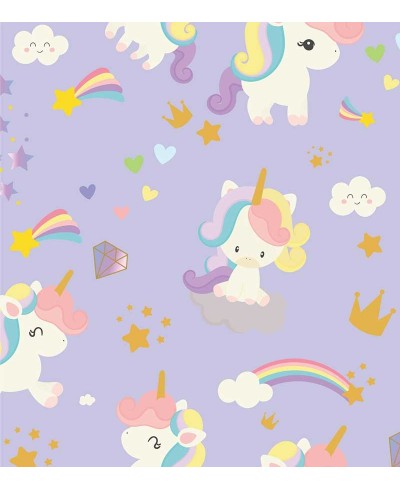 Papel de parede Infantil Unicórnio Lilás