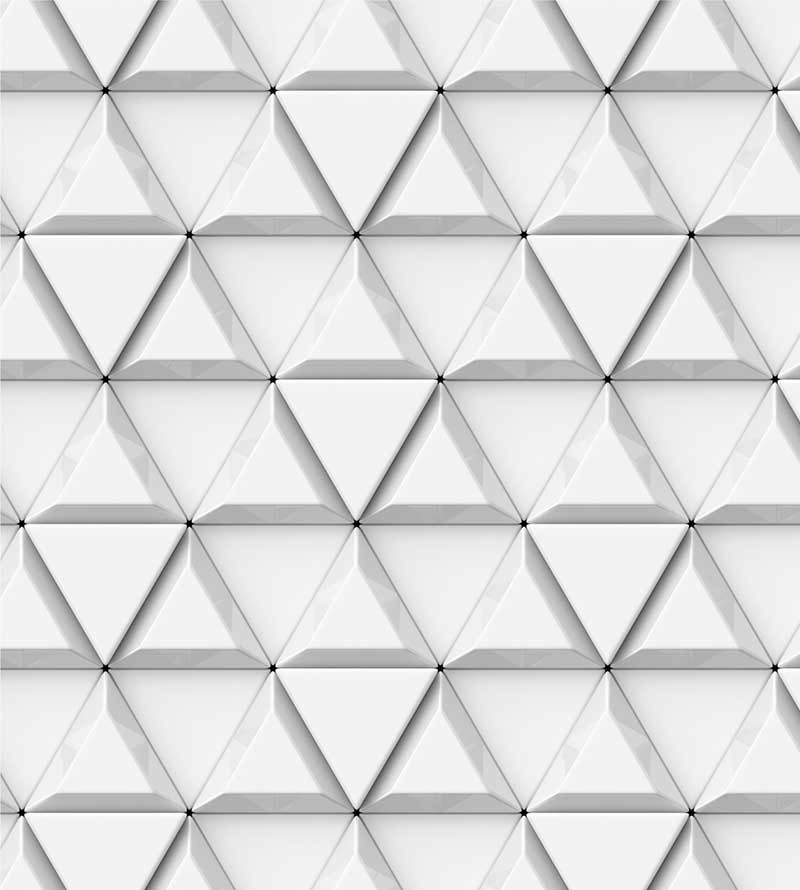 Papel de Parede 3D Triângulos em Tons de cinza