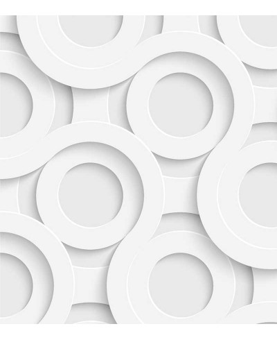 Papel de Parede 3D Linhas em tons de branco e cinza