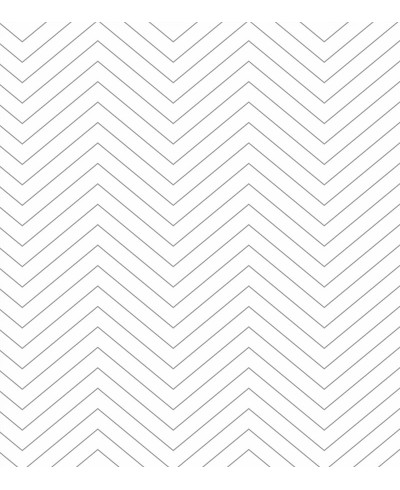 Papel de parede Geométrico Zig Zag Cinza