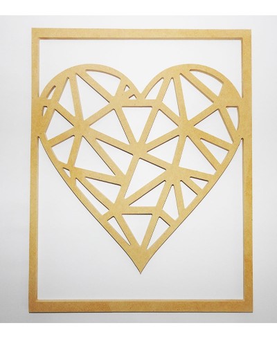 Quadro Decorativo Coração Vazado