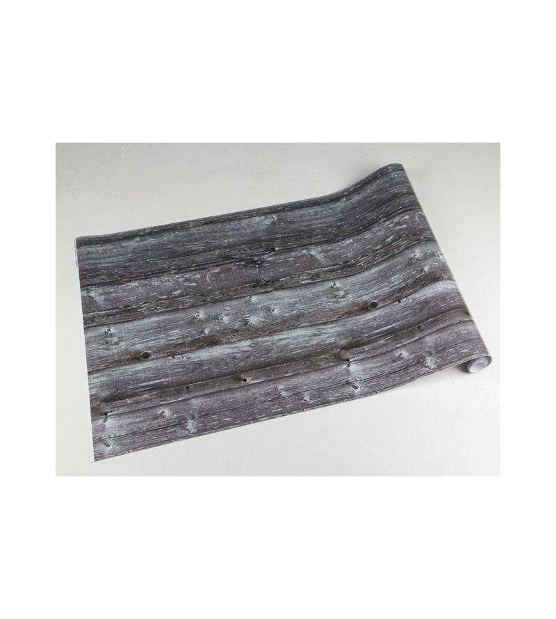 Papel de parede estimo madeira, modelo troncos velhos com predominância de tons cinza - Madeira 11