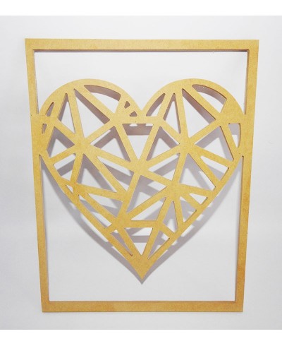 Quadro Decorativo Coração Vazado