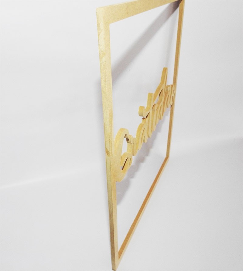 Quadro Decorativo Gratidão Vazado