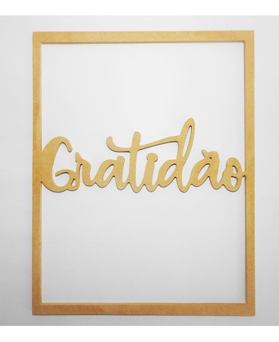 Quadro Decorativo Gratidão Vazado