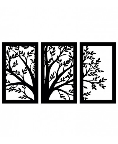 Trio Arvore Folhas em MDF Vazado