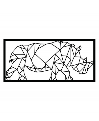 Rinoceronte em MDF Vazado